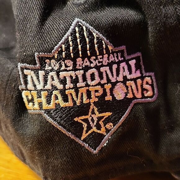 New Era 9Twenty Vanderbuilt Commodores 2019 Baseball Champions Sliderback Hat - Picture 6 of 9